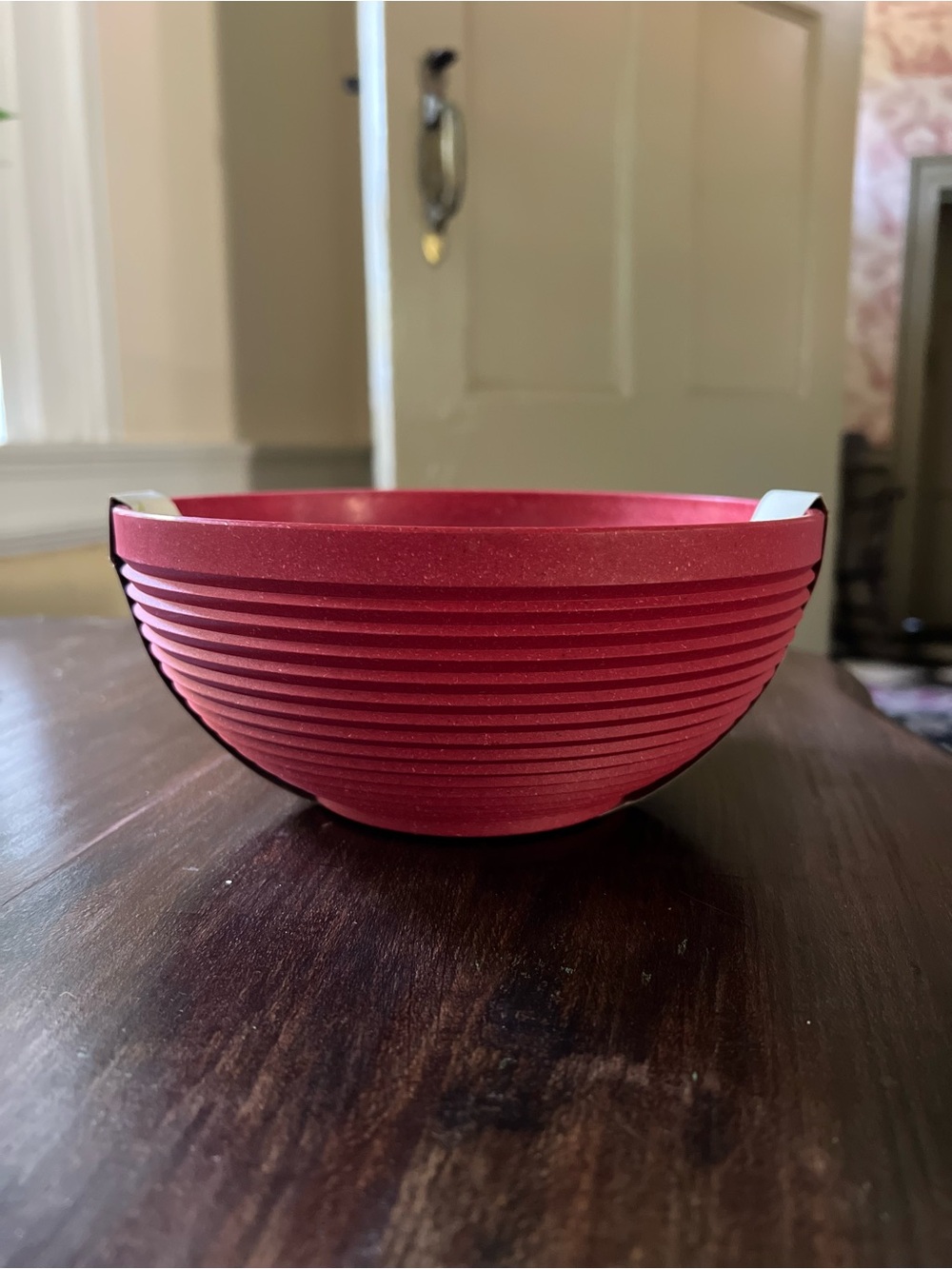 Maple Origins Serving Bowl Red Paprika - Recycled Wood Wooden